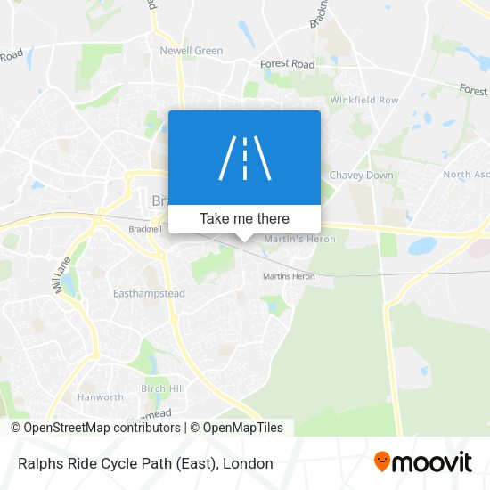 Ralphs Ride Cycle Path (East) map