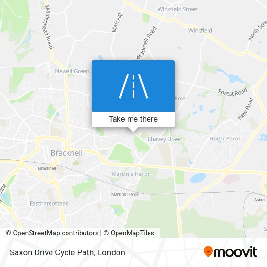 Saxon Drive Cycle Path map