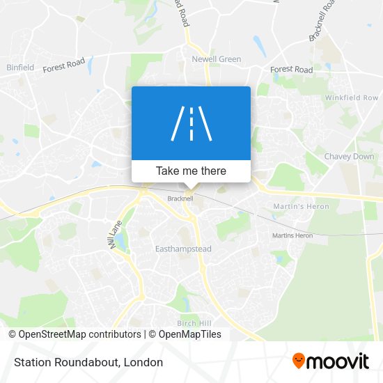 Station Roundabout map