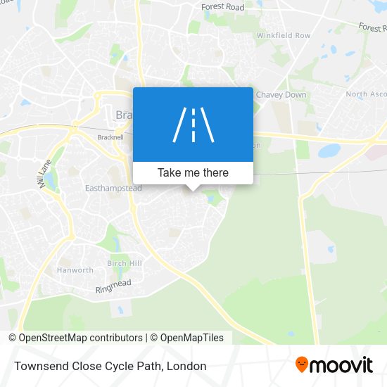 Townsend Close Cycle Path map