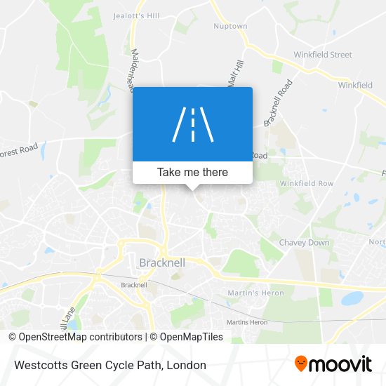 Westcotts Green Cycle Path map
