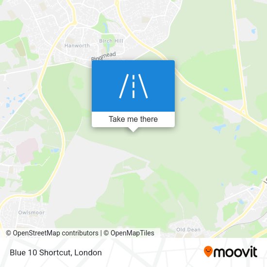 Blue 10 Shortcut map