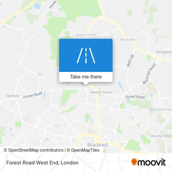 Forest Road West End map