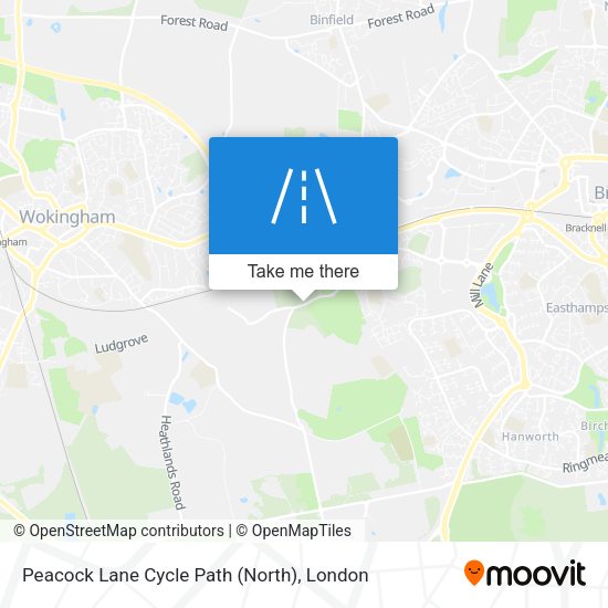 Peacock Lane Cycle Path (North) map