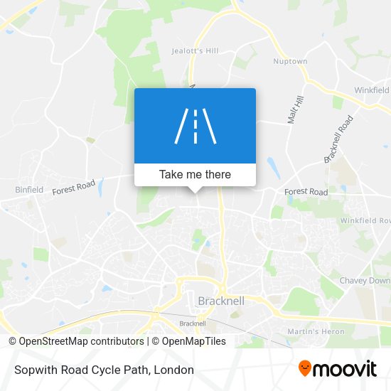 Sopwith Road Cycle Path map