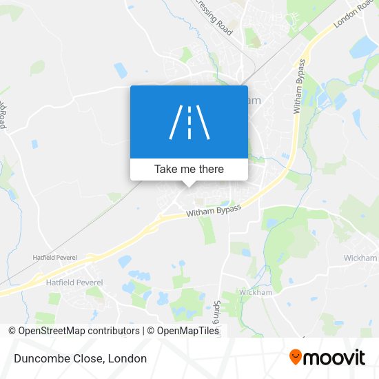 Duncombe Close map