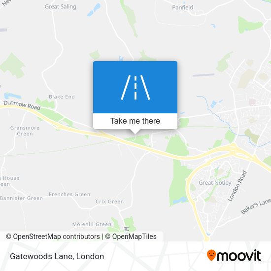 Gatewoods Lane map