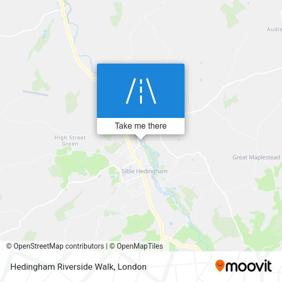 Hedingham Riverside Walk map