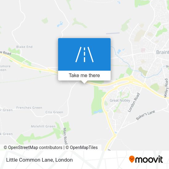 Little Common Lane map