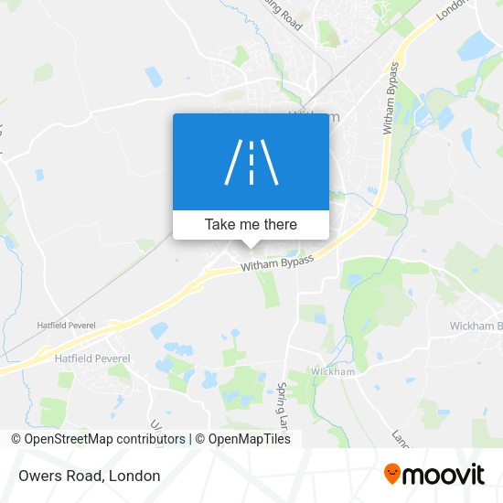 Owers Road map