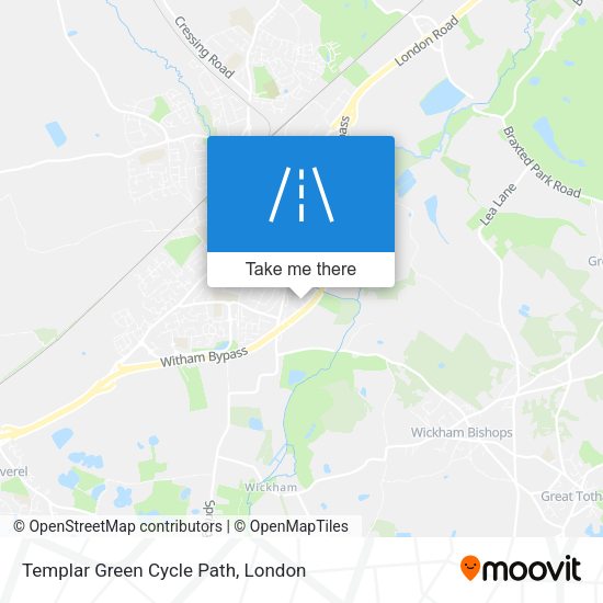 Templar Green Cycle Path map