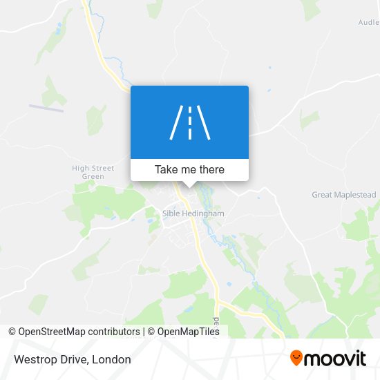 Westrop Drive map