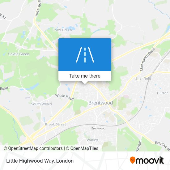 Little Highwood Way map