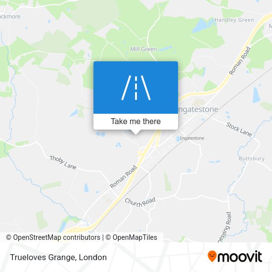 Trueloves Grange map