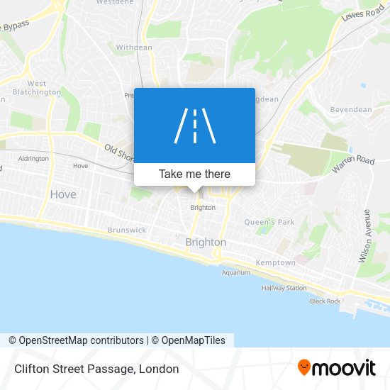 Clifton Street Passage map
