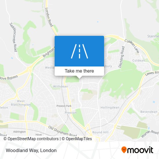Woodland Way map