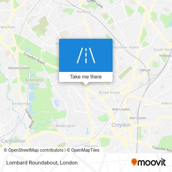 Lombard Roundabout map