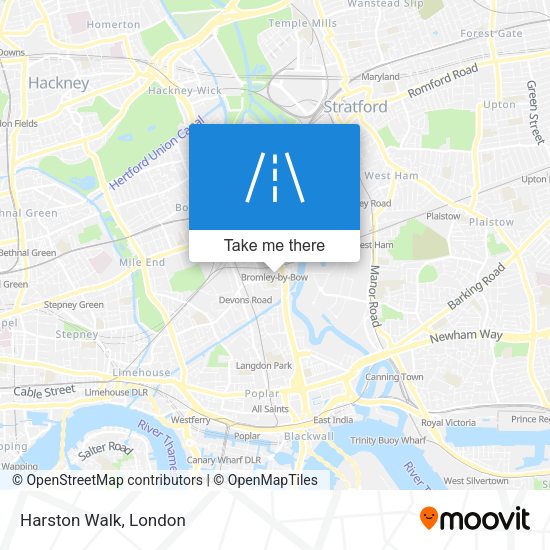 Harston Walk map