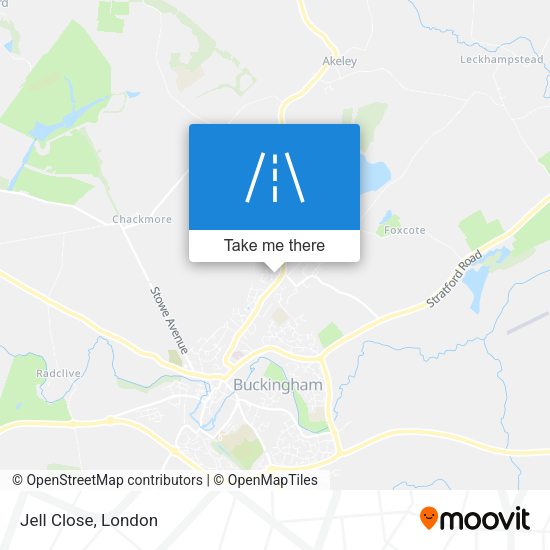 Jell Close map