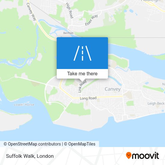 Suffolk Walk map