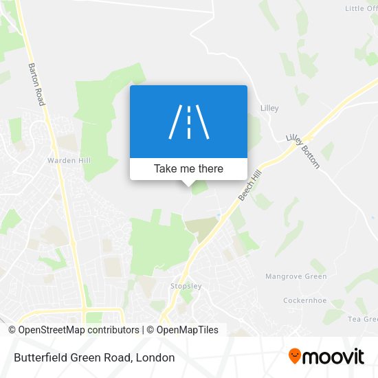 Butterfield Green Road map