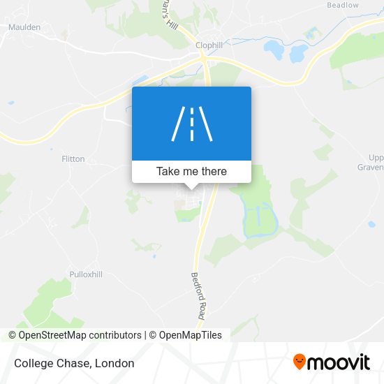 College Chase map