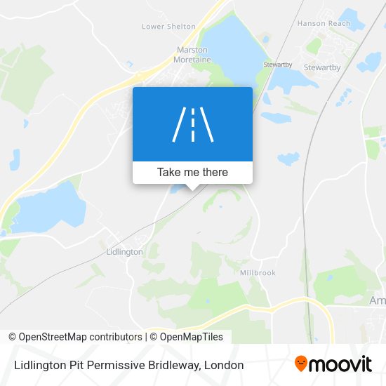 Lidlington Pit Permissive Bridleway map