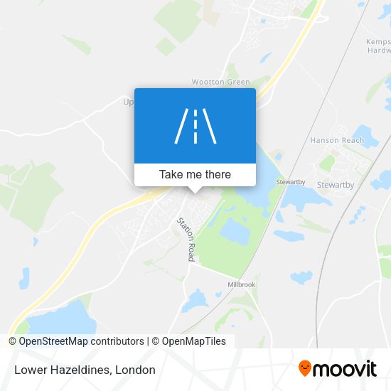 Lower Hazeldines map
