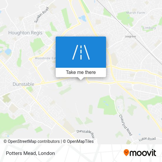 Potters Mead map