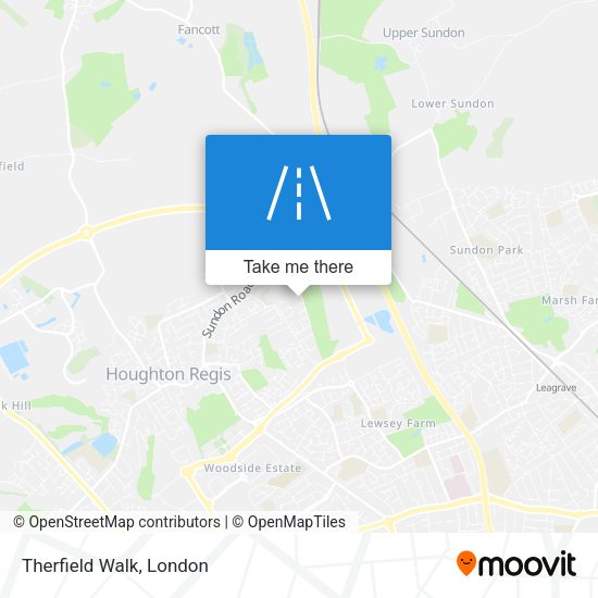 Therfield Walk map