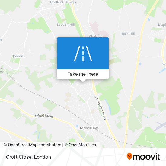 Croft Close map