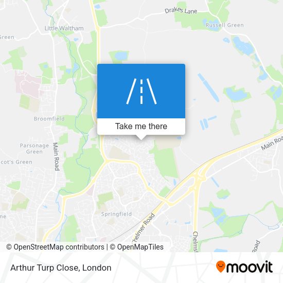 Arthur Turp Close map