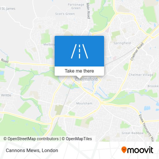 Cannons Mews map