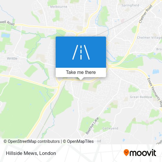 Hillside Mews map