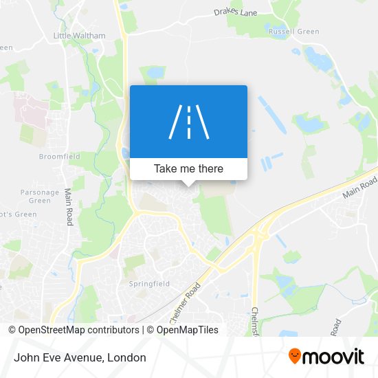 John Eve Avenue map