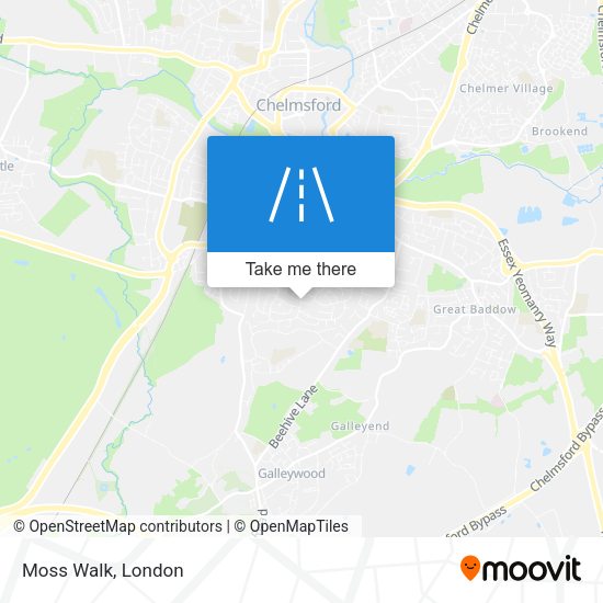 Moss Walk map
