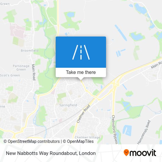 New Nabbotts Way Roundabout map