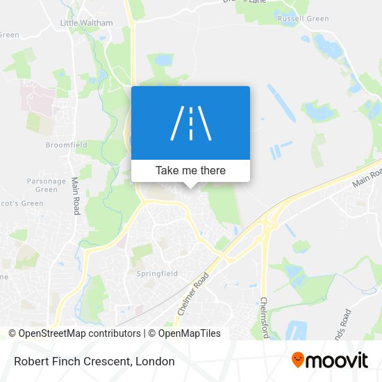 Robert Finch Crescent map
