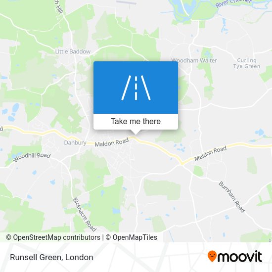 Runsell Green map