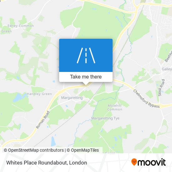 Whites Place Roundabout map