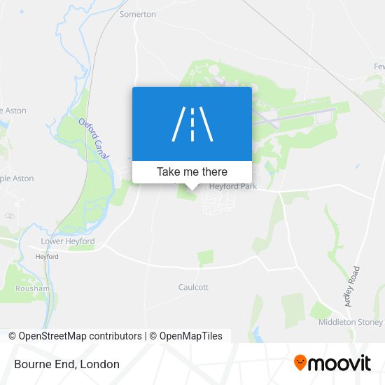 Bourne End map