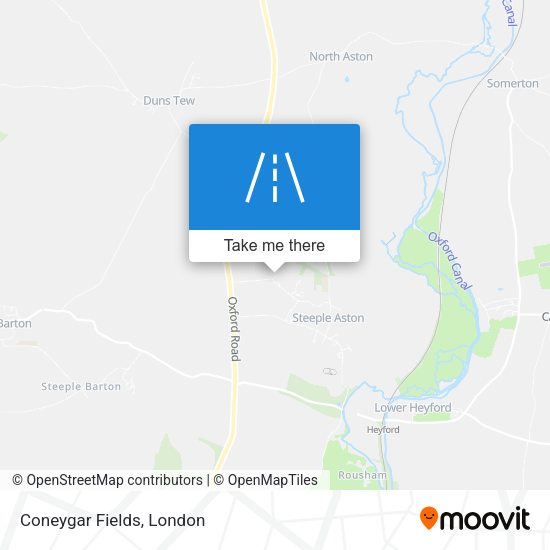 Coneygar Fields map