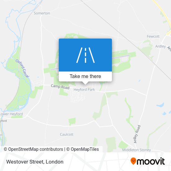 Westover Street map