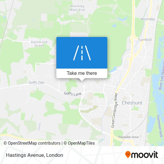 Hastings Avenue map