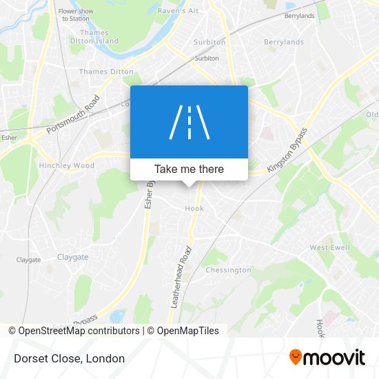 Dorset Close map