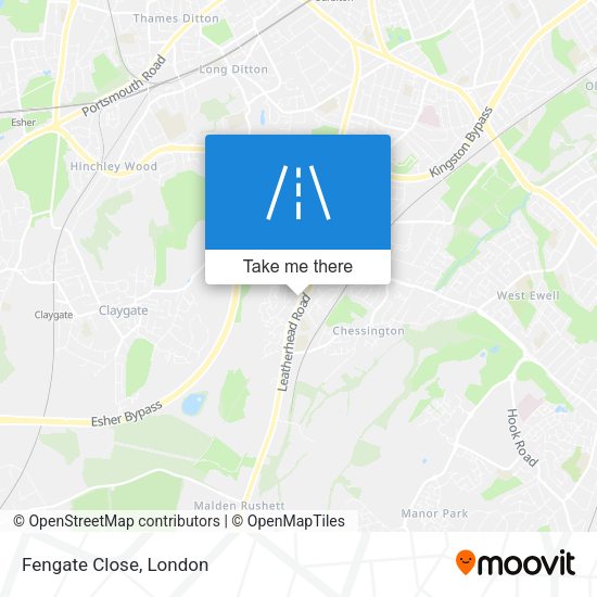 Fengate Close map