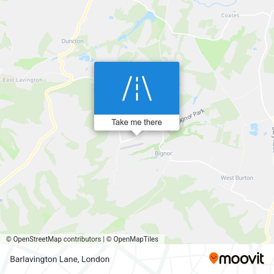Barlavington Lane map