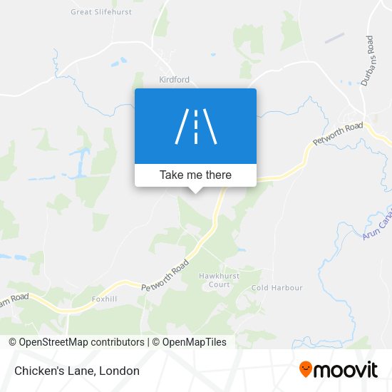Chicken's Lane map