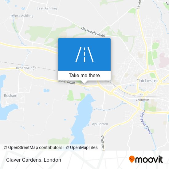 Claver Gardens map