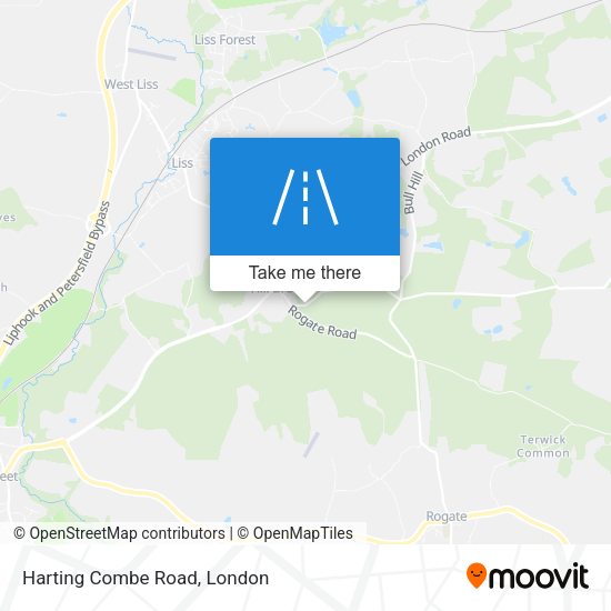 Harting Combe Road map